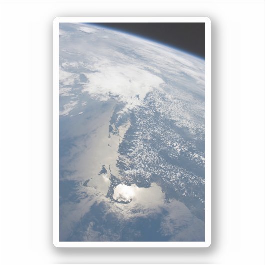 Zonneschijn aan de kust van Massachusetts. Sticker (Voorkant)