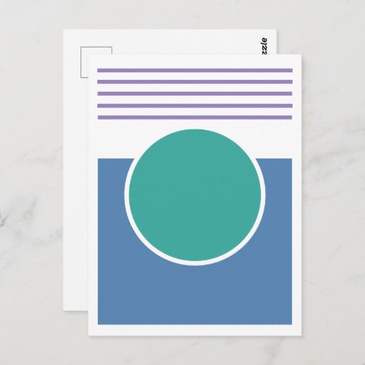 Zonneschijn abstract ontwerp briefkaart (Voorkant / Achterkant)