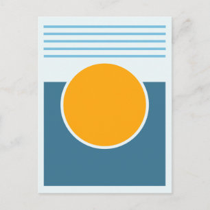 Zonneschijn abstract ontwerp briefkaart