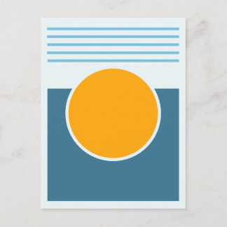 Zonneschijn abstract ontwerp briefkaart