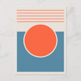 Zonneschijn abstract ontwerp briefkaart