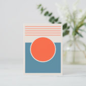 Zonneschijn abstract ontwerp briefkaart (Staand voorkant)