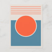 Zonneschijn abstract ontwerp briefkaart (Voorkant)