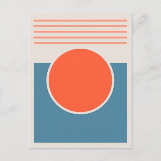 Zonneschijn abstract ontwerp briefkaart (Voorkant)