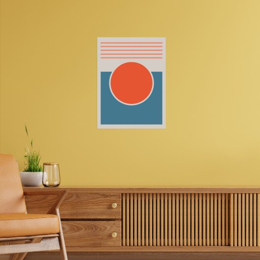 Zonneschijn abstract ontwerp poster (Woonkamer 2)