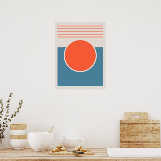 Zonneschijn abstract ontwerp poster (Keuken)
