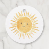 Zonneschijn Baby Shower Bedankt Bedankjes Labels (Achterkant)