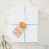 Zonneschijn Baby shower hier komt de Son Yellow Su Cadeaulabel (Met Touw)
