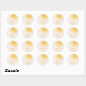 Zonneschijn Baby Shower Ronde Sticker (Vel)