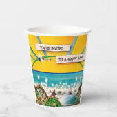 ZONNESCHIJN BANNER PAPIEREN BEKERS (Voorkant)