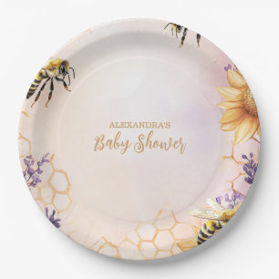 Zonneschijn Bij Baby Shower Moedertje Bij Baby Sho Papieren Bordje
