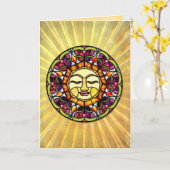 Zonneschijn - (Blank Wenskaart) Kaart (Gele Bloem)