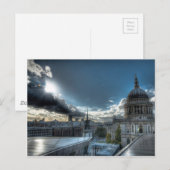 Zonneschijn boven St. Paul's Cathedral, Londen Briefkaart (Voorkant / Achterkant)