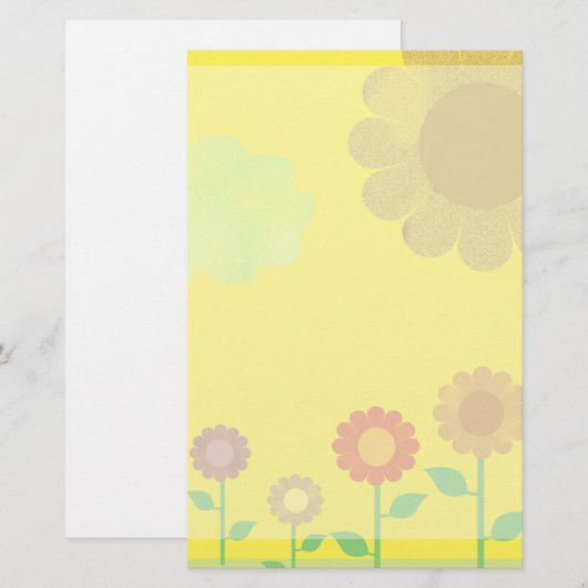 zonneschijn briefpapier (Voorkant / Achterkant)