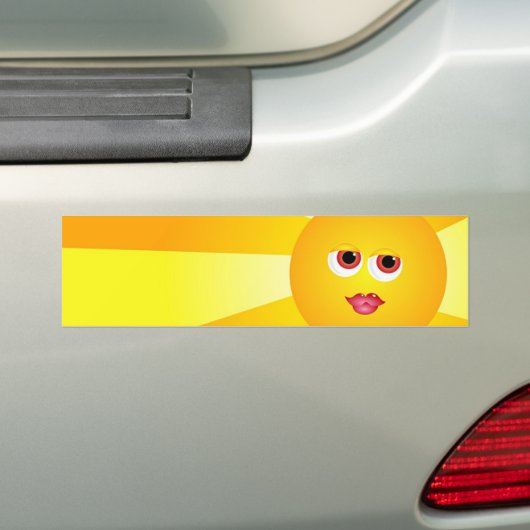 Zonneschijn Bumpersticker (Op auto)