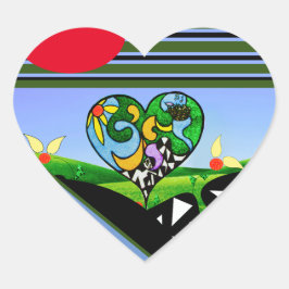 ZONNESCHIJN CREATIEVEN! Schort Hart Sticker