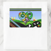 ZONNESCHIJN CREATIEVEN! Schort Rechthoekige Sticker (Tas)