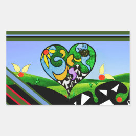 ZONNESCHIJN CREATIEVEN! Schort Rechthoekige Sticker