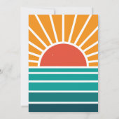 zonneschijn dank u kaart Baby shower Boy (Achterkant)