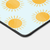 Zonneschijn Doodle Day Patroon Bureaumat (Hoek)