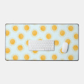 Zonneschijn Doodle Day Patroon Bureaumat (Keyboard & Muis)