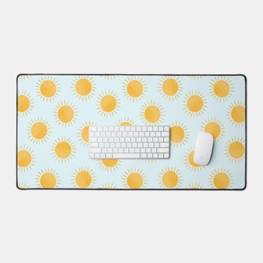 Zonneschijn Doodle Day Patroon Bureaumat (Keyboard & Muis)