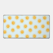 Zonneschijn Doodle Day Patroon Bureaumat (Voorkant)