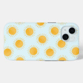 Zonneschijn Doodle Day Patroon Case-Mate iPhone Case (Achterkant (horizontaal))