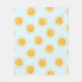 Zonneschijn Doodle Day Patroon Fleece Deken (Voorkant)