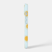 Zonneschijn Doodle Day Patroon iPhone 15 Case (Linkerkant)