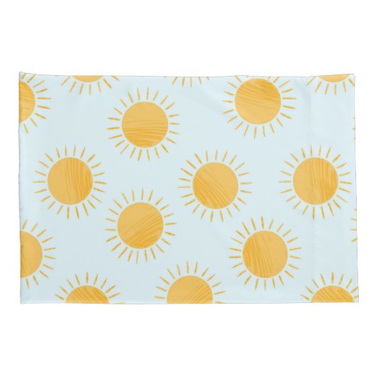 Zonneschijn Doodle Day Patroon Kussensloop (Achterkant-Rechts)