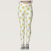 Zonneschijn Doodle Day Patroon Leggings (Voorkant)