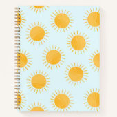 Zonneschijn Doodle Day Patroon Notitieboek (Voorkant)