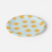 Zonneschijn Doodle Day Patroon Papieren Bordje (Gekanteld)