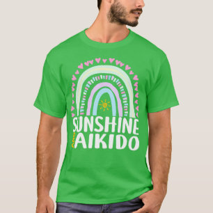Zonneschijn en Aikido Schattigee Regenboog Gift vo T-shirt