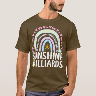 Zonneschijn en Biljart Schattige Regenboog Gift vo T-shirt