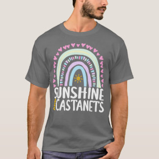 Zonneschijn en Castanets Schattige Regenboog Gift T-shirt
