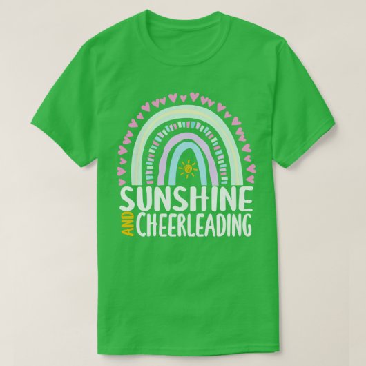 Zonneschijn en Cheerleading Schattige Regenboog Gi T-shirt (Design voorkant)