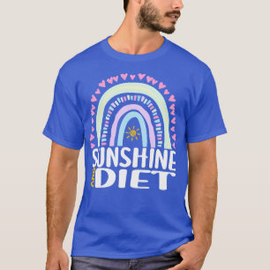 Zonneschijn en Dieet Schattige Regenboog Gift voor T-shirt