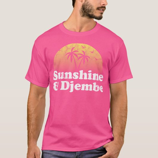 Zonneschijn en Djembe Drum T-shirt (Voorkant)