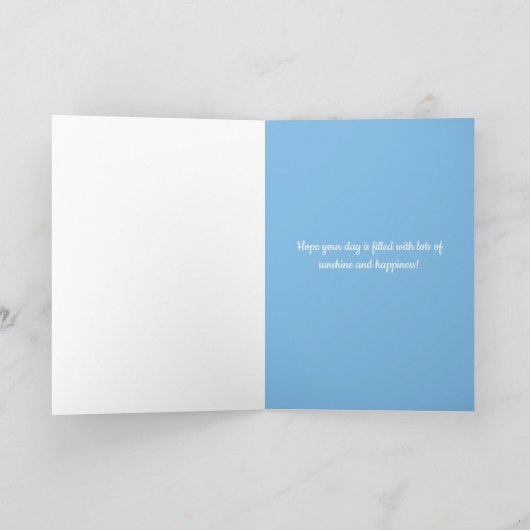 Zonneschijn en geluk denken aan jou kaart (Binnen)