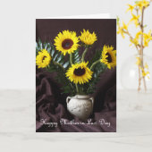 Zonneschijn en Geluk Moeder in Rechtendag Kaart (Gele Bloem)