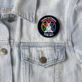 Zonneschijn en geluk voor alle Satan LGBTQ Pride Ronde Button 5,7 Cm (In situ)