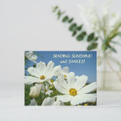 ZONNESCHIJN EN GLIMLACH! Briefkaart Valentijns (Staand voorkant)