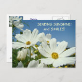 ZONNESCHIJN EN GLIMLACH! Briefkaart Valentijns (Voorkant / Achterkant)