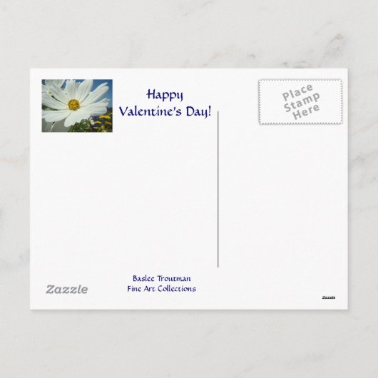 ZONNESCHIJN EN GLIMLACH! Briefkaart Valentijns (Achterkant)