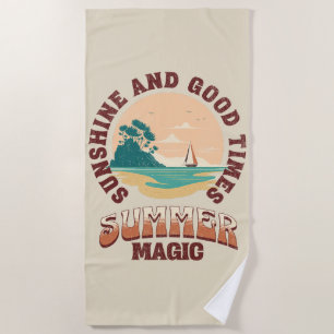 Zonneschijn en goede tijden - zomermagie strandlaken