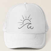 Zonneschijn en golf trucker pet (Voorkant)