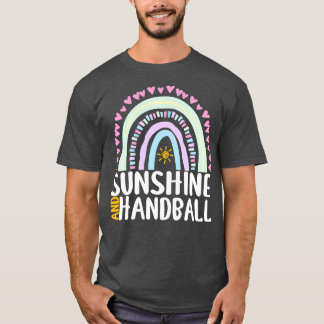 Zonneschijn en Handbal Schattige Regenboog Gift vo T-shirt