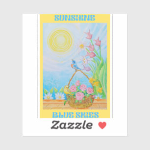 ZONNESCHIJN EN HELDERE LUCHT STICKERS 